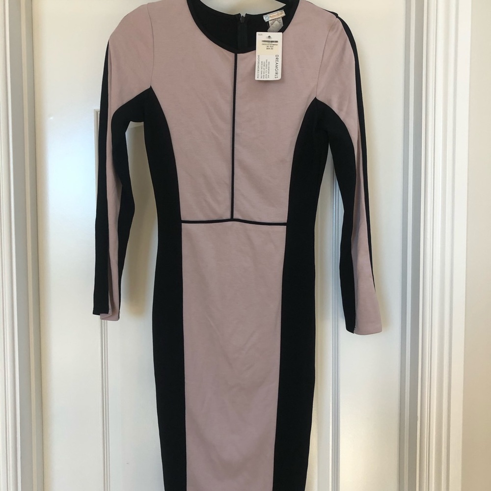 Color block cocktail dress